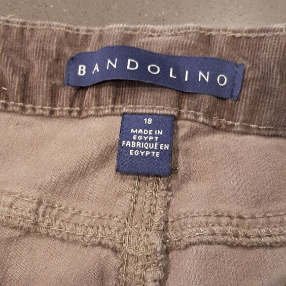 Bandolino Gray Corduroy Mandie Pants - Picture 4 of 12